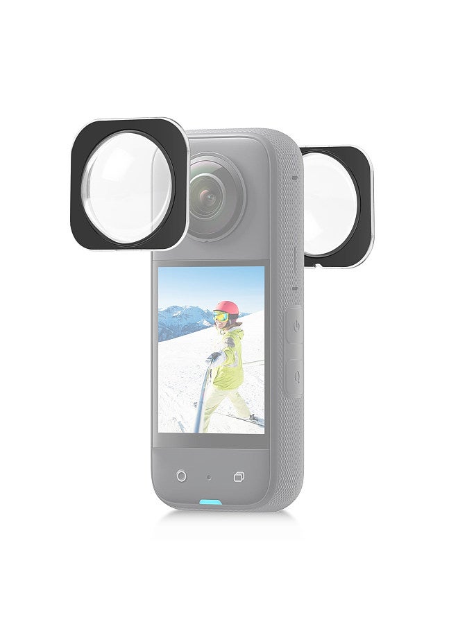 2pcs Panoramic Camera Lens Guards Lens Protective Cover Lens Protector Compatible with Insta360 X3 Camera