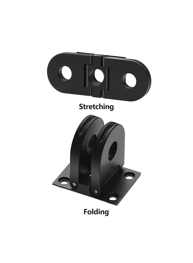 Camera Metal Replacement Base Folding Tripod Adapter Replacement for GoPro HERO9/8/Max Cameras