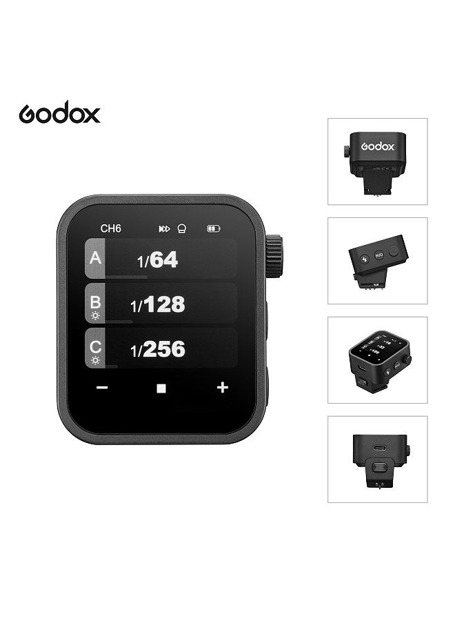X3C 2.4G Wireless Flash Trigger Transmitter TTL Autoflash with Large OLED Touchscreen Multiple Flash Modes with USB Port 32 Channels 16 Groups Compatible with Canon Cameras
