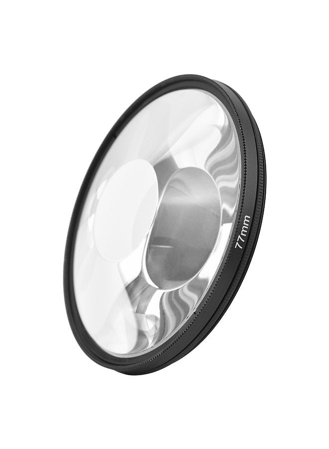 77mm Whirlpool Glass Prism Kaleidoscope Lens Filter Optical Glass Lens Filter Professional Photography Accessory for DSLR Camera
