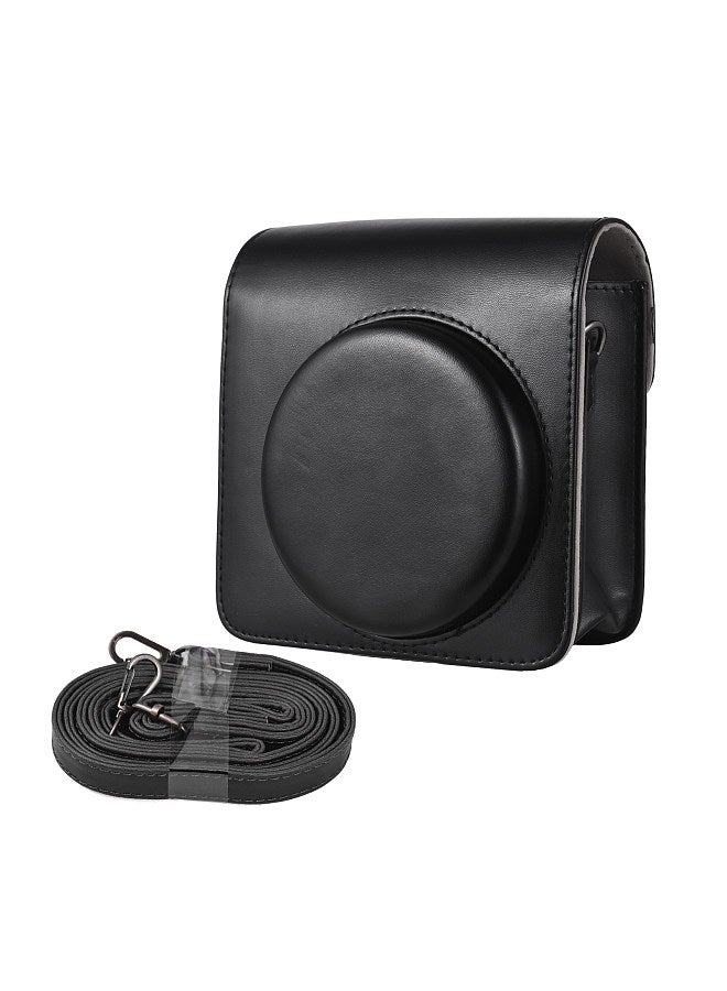 Instant Camera Storage Case Camera Bag PU Leather Magnetic Buckle with Shoulder Strap Compatible with Fujifilm Instax Square SQ40/ SQ1