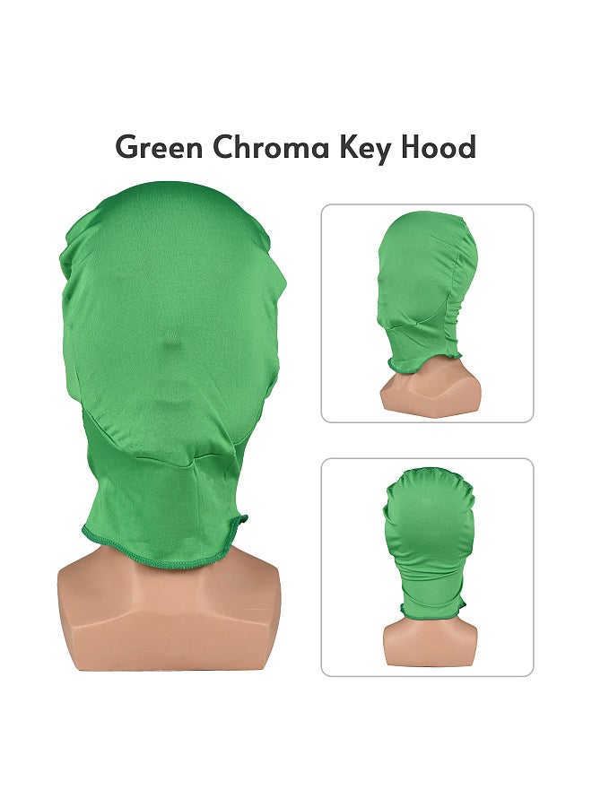 Green Chroma Key Mask Gloves Chromakey Hood Glove Invisible Effects Background Chroma Keying Green Gloves Mask for Green Screen Photography Photo Video