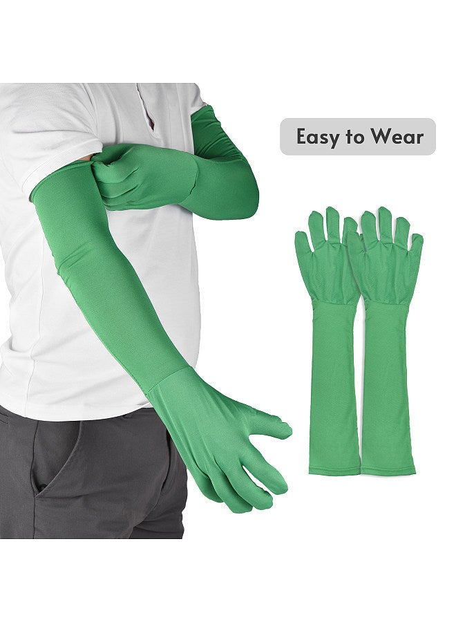 Green Chroma Key Mask Gloves Chromakey Hood Glove Invisible Effects Background Chroma Keying Green Gloves Mask for Green Screen Photography Photo Video