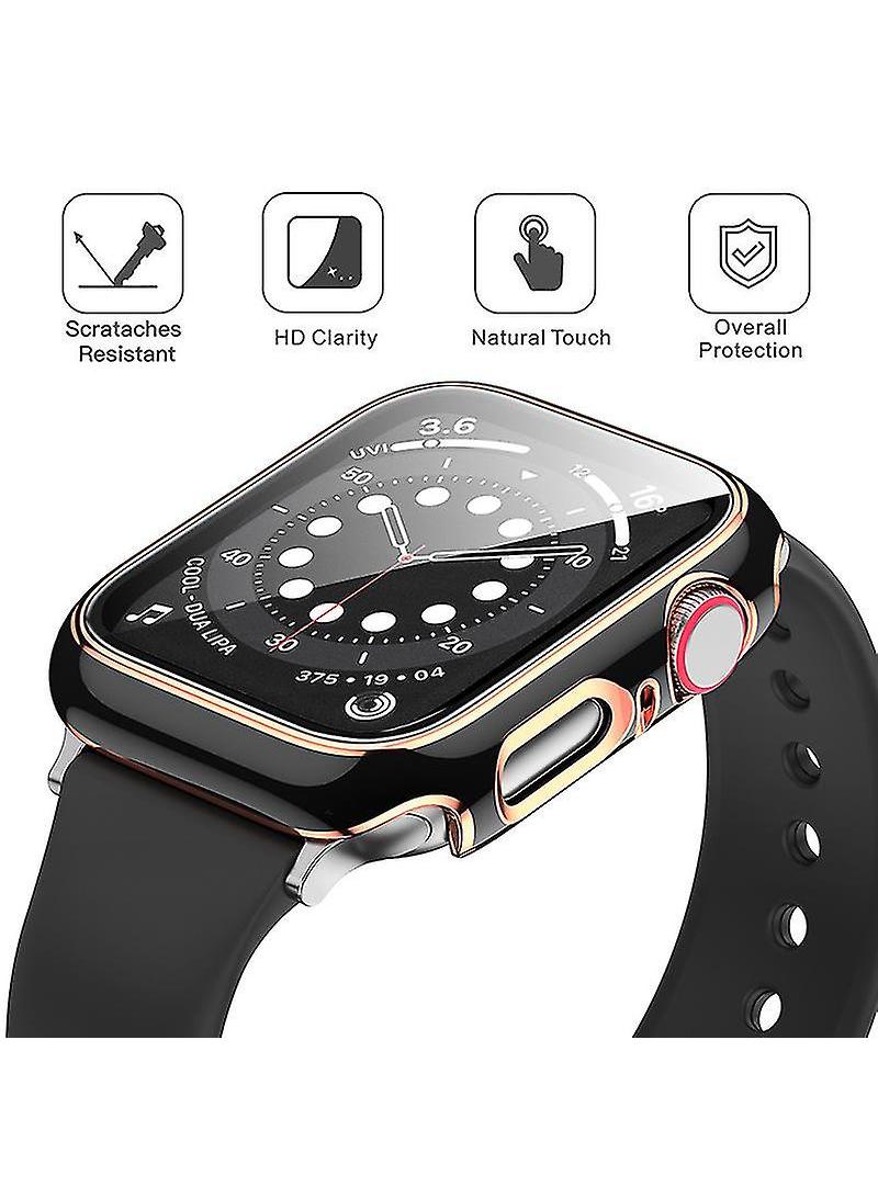 2Piece Suitable For AppleWatch1/2/3 38mm universal Watch Tempered Film Integrated Protective Case