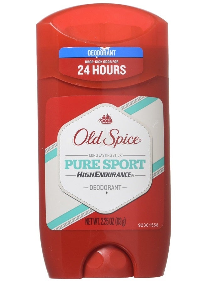 Old Spice High Endurance Deodorant Long Lasting Stick Pure Sport, Pure Sport 2.25 oz