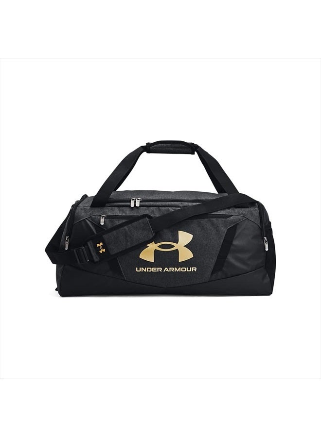 Unisex-Adult Undeniable 5.0 Duffle , Black Medium Heather (002)/Metallic Gold , Small