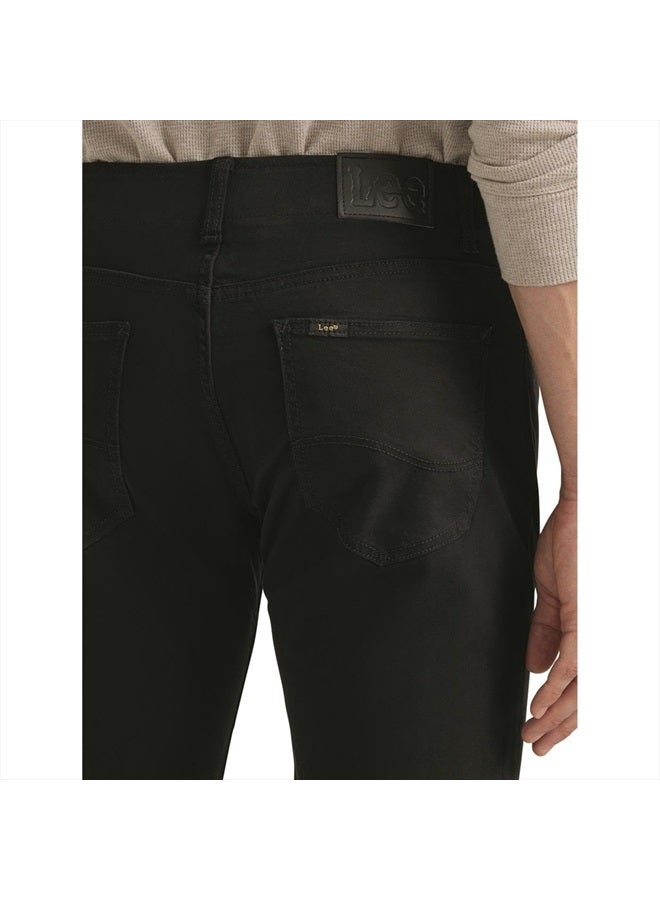 Men's Extreme Motion Straight Taper Jean Black 40W x 34L