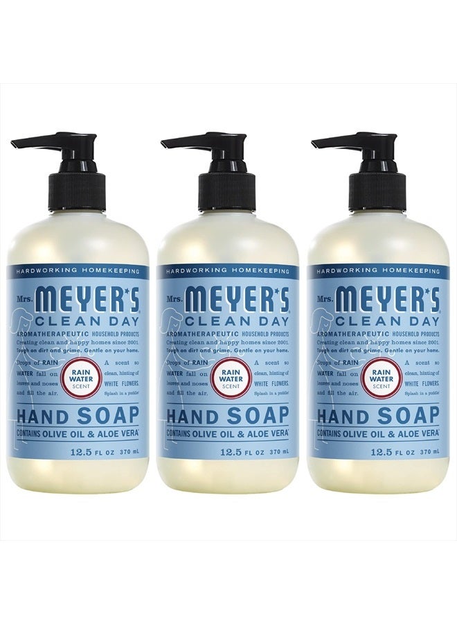 Hand Soap, Made with Essential Oils, Biodegradable Formula, Rain Water, 12.5 fl. oz - Pack of 3