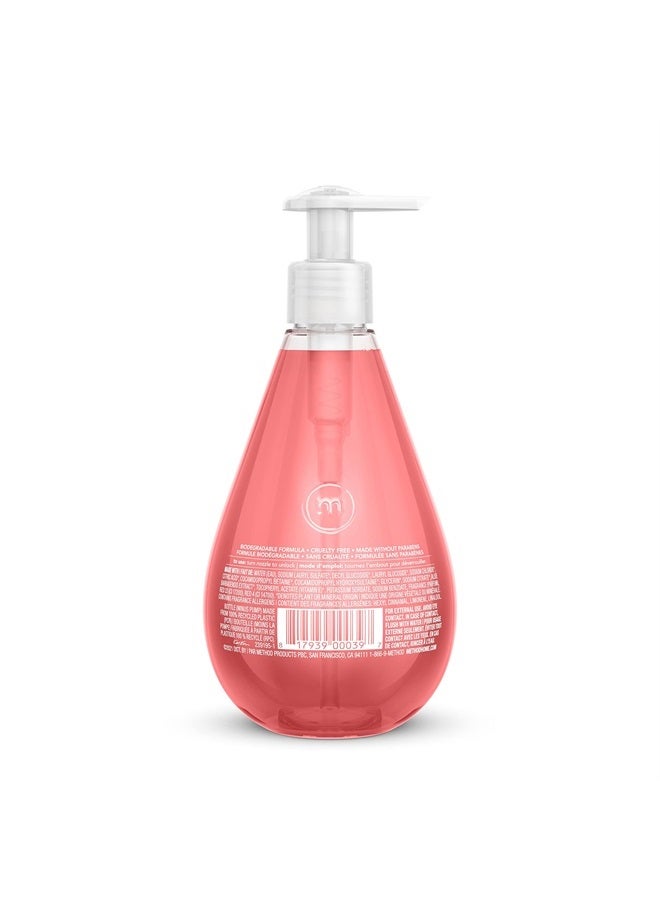 Gel Hand Soap, Pink Grapefruit, Biodegradable Formula, 12 Fl Oz (Pack of 6)