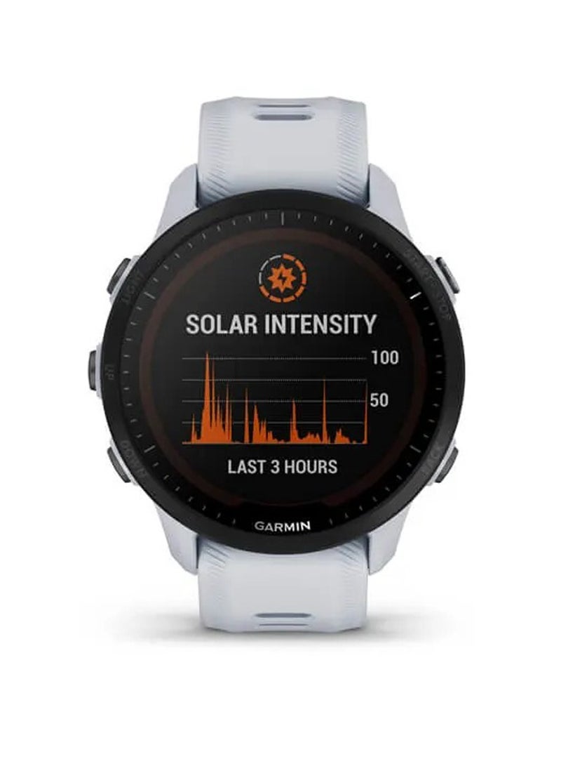 Forerunner 955 Solar Smartwatch White Stone
