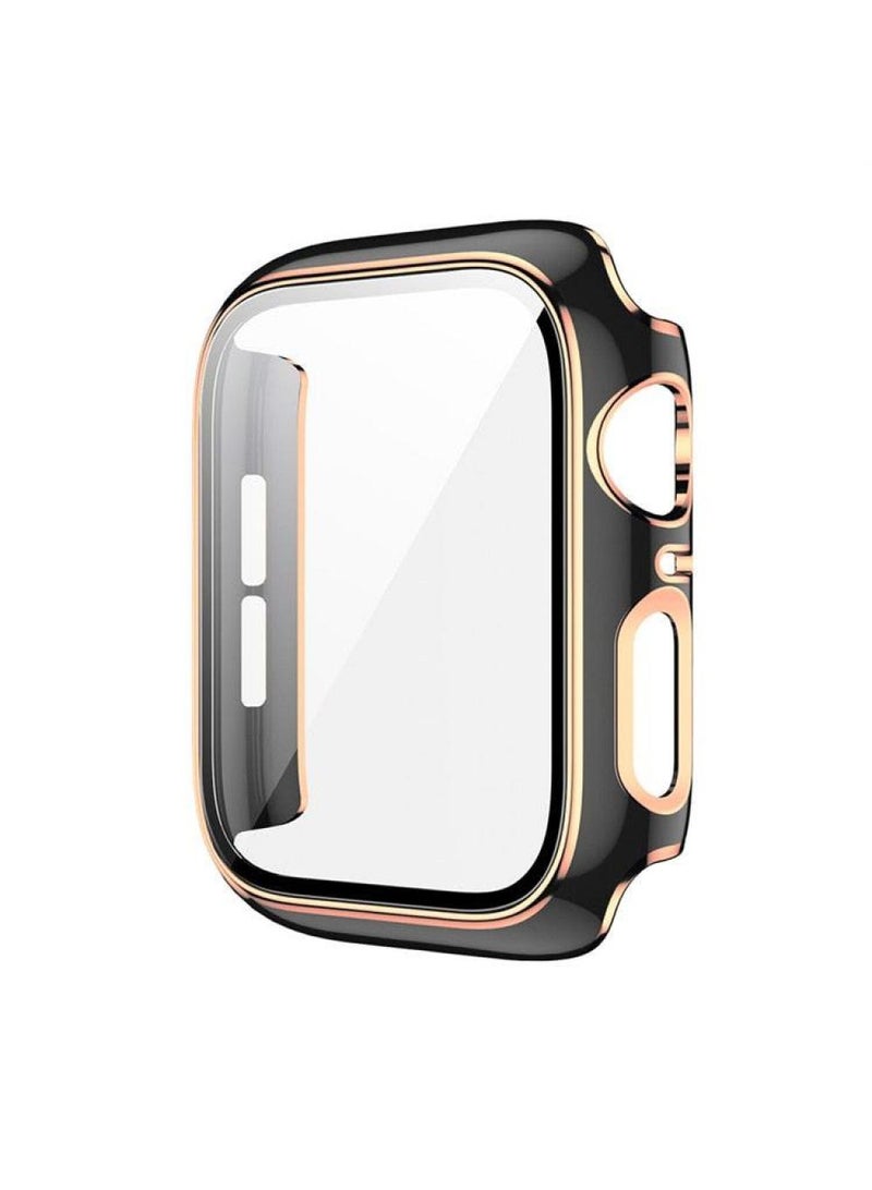 Suitable For AppleWatch 44mm universal Watch Tempered Film Integrated Protective Case
