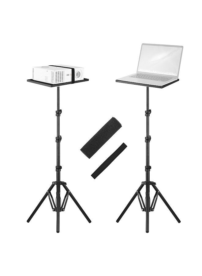 Universal Laptop Projector Tripod Stand & Holder Aluminum Alloy Computer Projector Floor Stand 41-135cm/ 16-53in Ajudtable Height for Stage Studio Outdoor Use