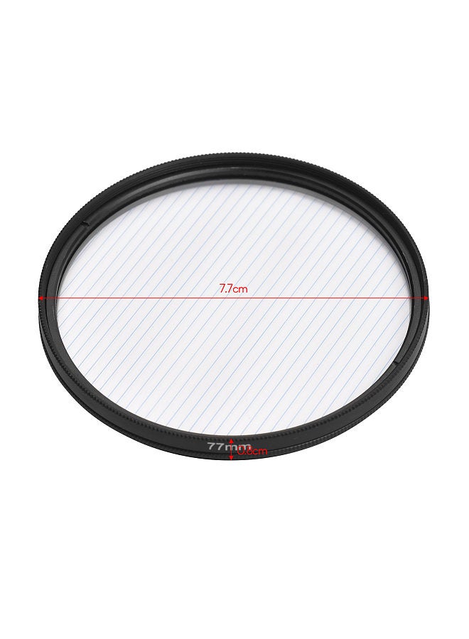 77mm Blue Streak Lens Filter Special Effects Anamorphic Optical Glass Filter for DSLR Cameras