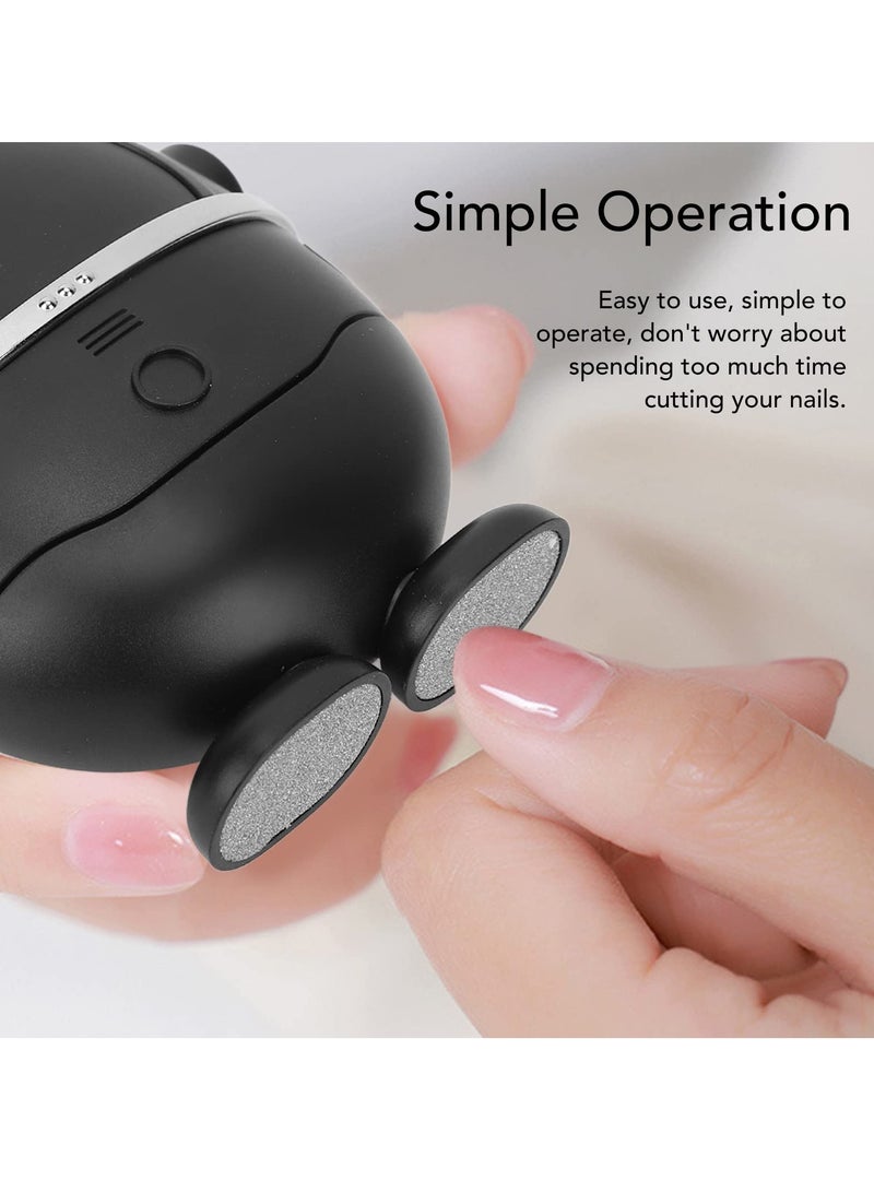Quiet Electric Nail Clipper For Kids And Elderly - Low Noise, Ergonomic Curved Design Nail Trimmer