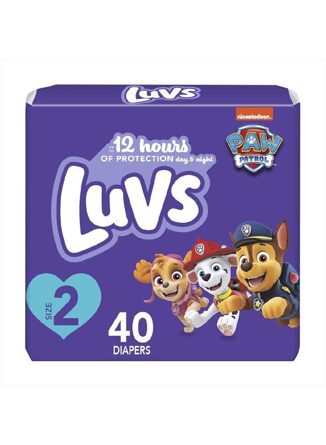 Diapers - Size 2, 40 Count, Paw Patrol Disposable Baby Diapers