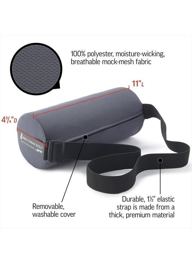 The Original McKenzie Lumbar Roll – USA-Made Low Back Lumbar Support for Office Chair & Car Seat Back Support Cushion. The Preferred Lumbar Pillow by Physical Therapists - Standard Density