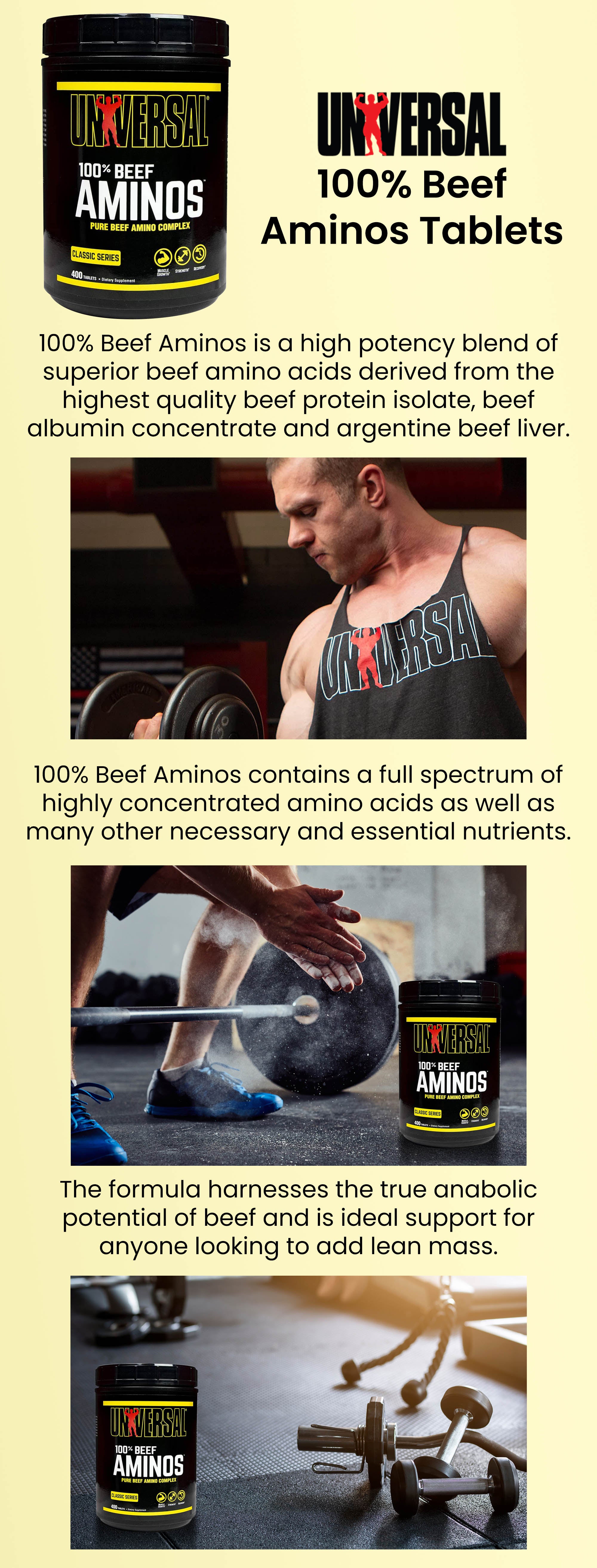 100% Beef Aminos Tablets