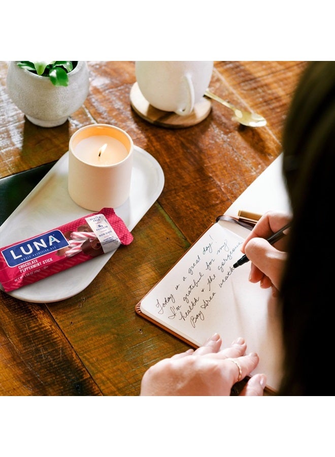 LUNA Bar - Chocolate Peppermint Stick - Gluten-Free - Non-GMO - 7-9g Protein - Made with Organic Oats - Low Glycemic - Whole Nutrition Snack Bars - 1.69 oz. (12 Pack)