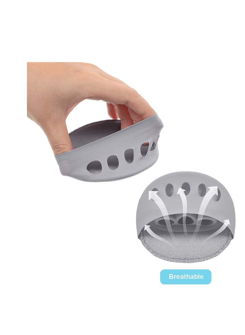 Honeycomb Fabric Forefoot Pads 5 Pairs, Metatarsal Pads Ball of Foot Cushions