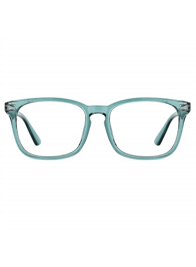Blue Light Blocking Glasses for Women Men Clear Frame Square Nerd Eyeglasses Anti Blue Ray Computer Screen Glasses