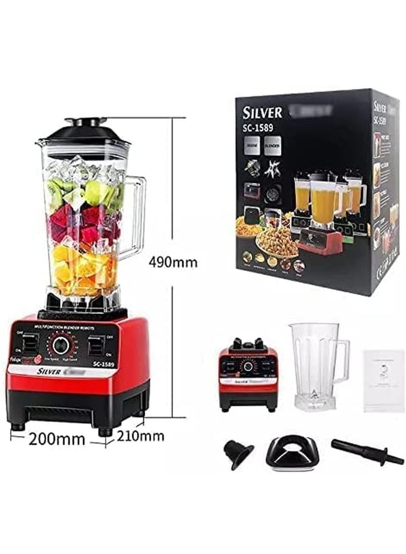 Silver Crest 4500w Heavy Duty Commercial Grade Blender With 2 Jars