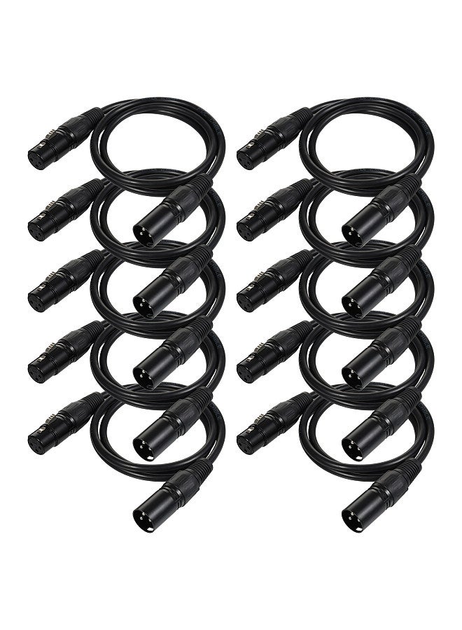 1M/3.3ft DMX512 Signal Cable Canon Cable/Microphone Cable/Microphone Cable XLR Cable Black