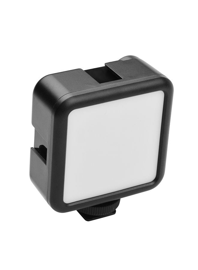 W49S Mini LED Video Light 5600K Dimmable 5W Built-In Rechargeable Battery 3 Cold Shoe Mounts