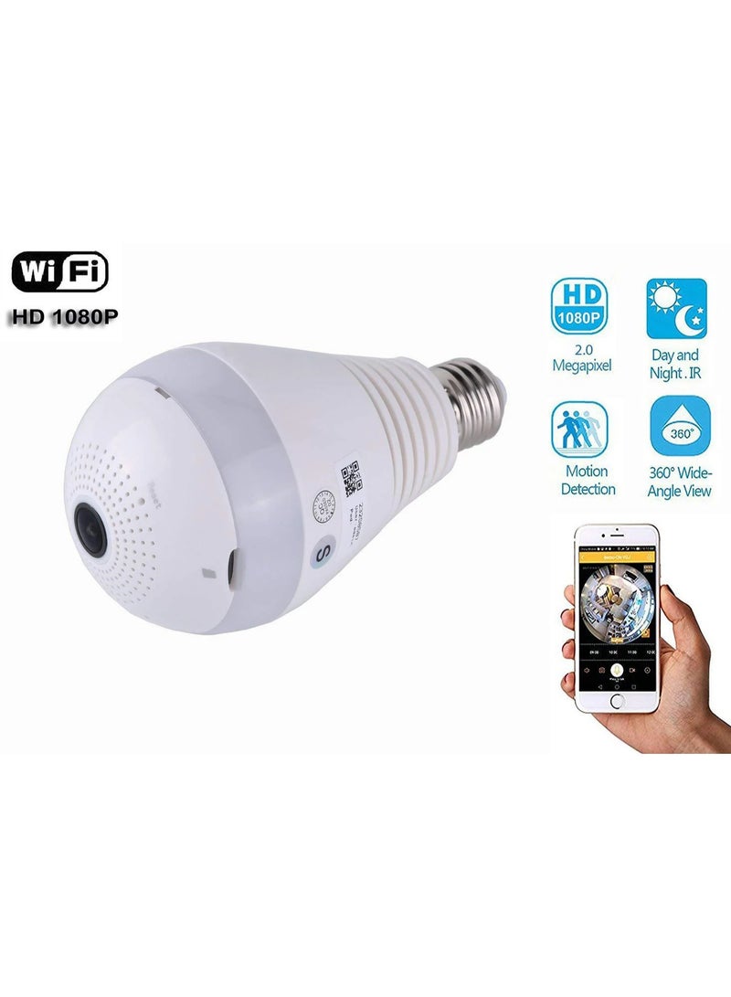 v380 Bulb Light Wireless Panoramic IP Camera