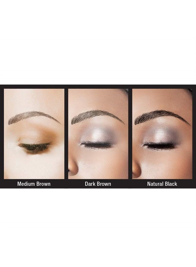 MyBrows Long Lasting Eyebrow Transfers, Soft Arch, Dark Brown, 12-Pairs of Brows
