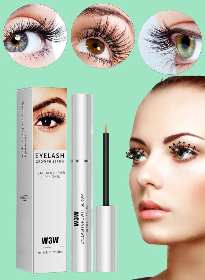 Eyelash Growth Serum for Longer Thicker Lashes and Brows Natural Plant Extracts Hypoallergenic Formula and Effective Stimulate Lash Growth Eyelash Enhancement Serum
