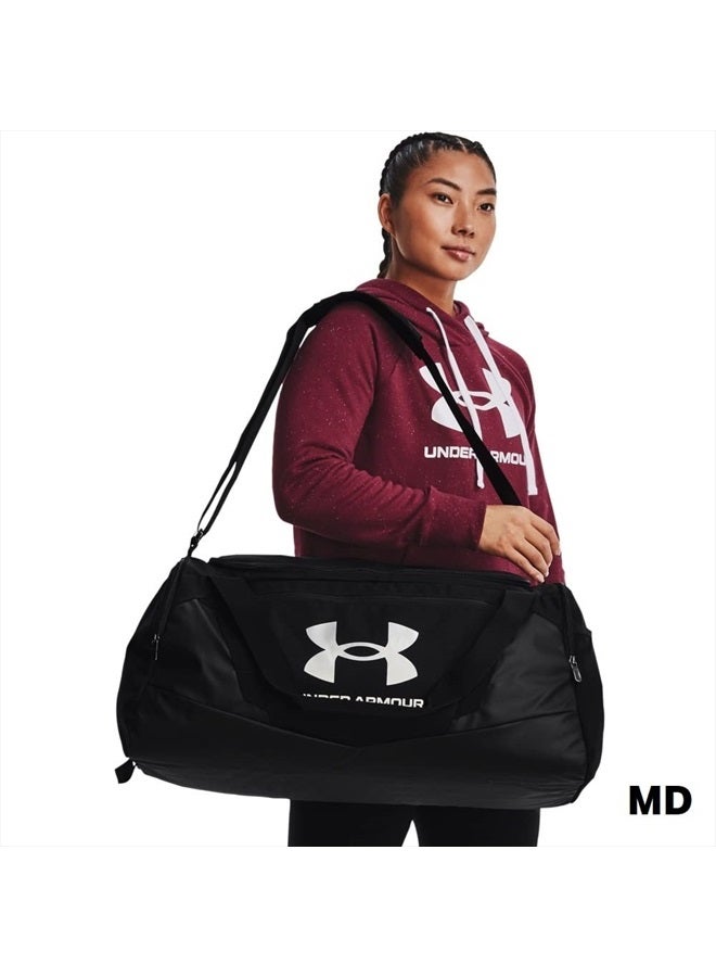 Unisex-Adult Undeniable 5.0 Duffle , Black (001)/Metallic Silver , Medium