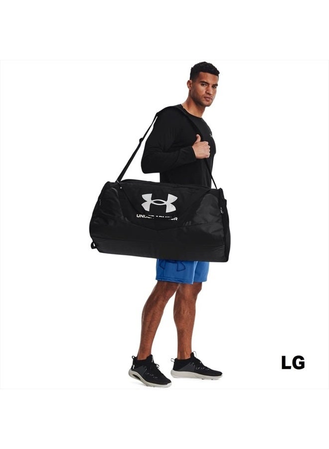Unisex-Adult Undeniable 5.0 Duffle , Black (001)/Metallic Silver , Medium