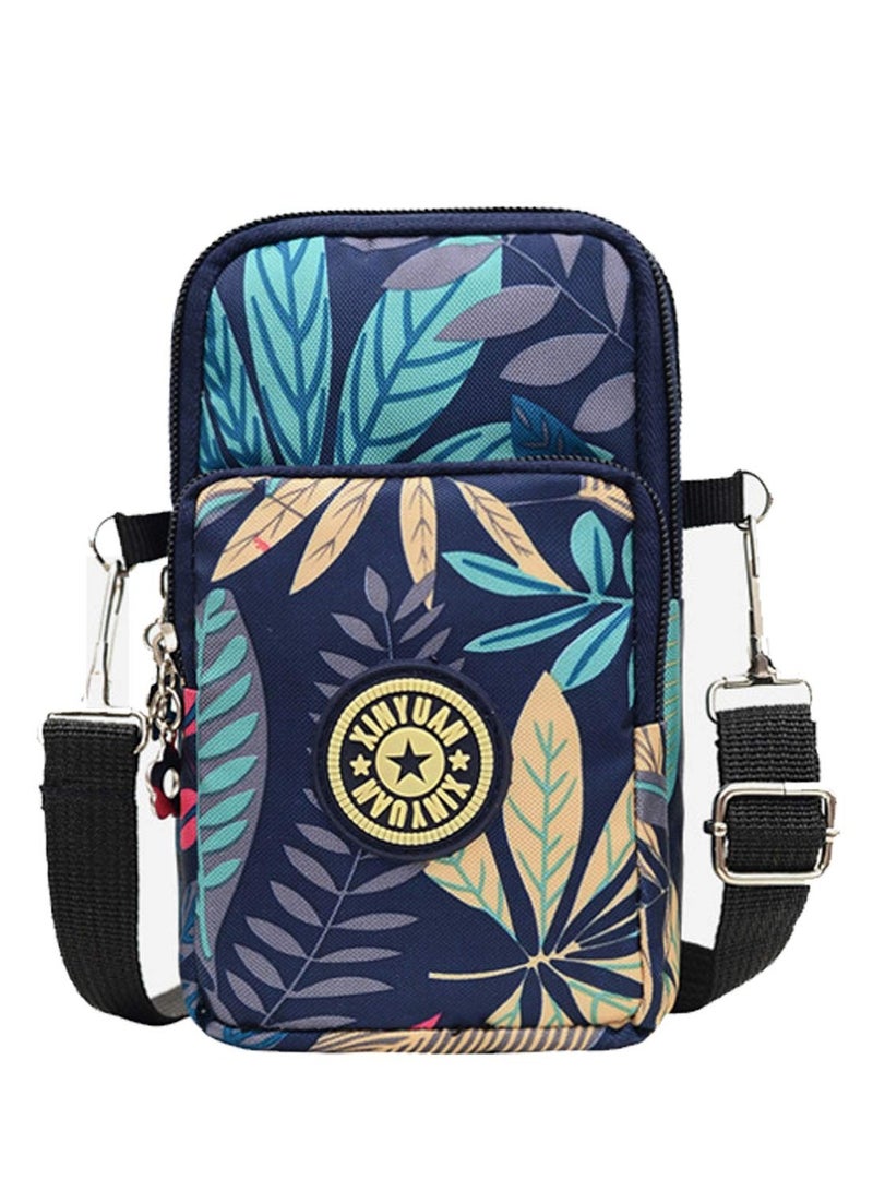 Girl Multifunction Mini Crossbody Bag, Waterproof 3 Layer Phone Pouch Purse Teenage Girl Gifts for Smartphone 6.5