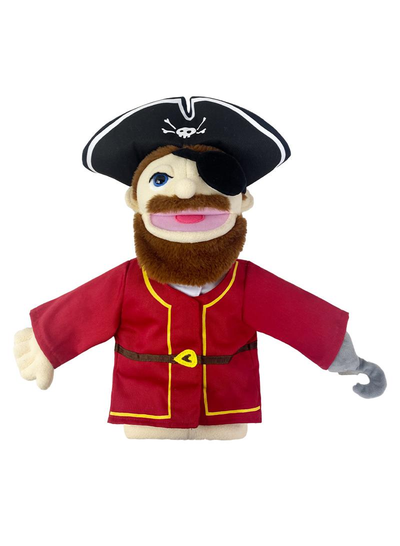 1 Pcs Pirate Professional Figurine Role Playing Parent-Child Interaction Toy Family Companionship Plush Doll Figurine Toy Hand Puppet