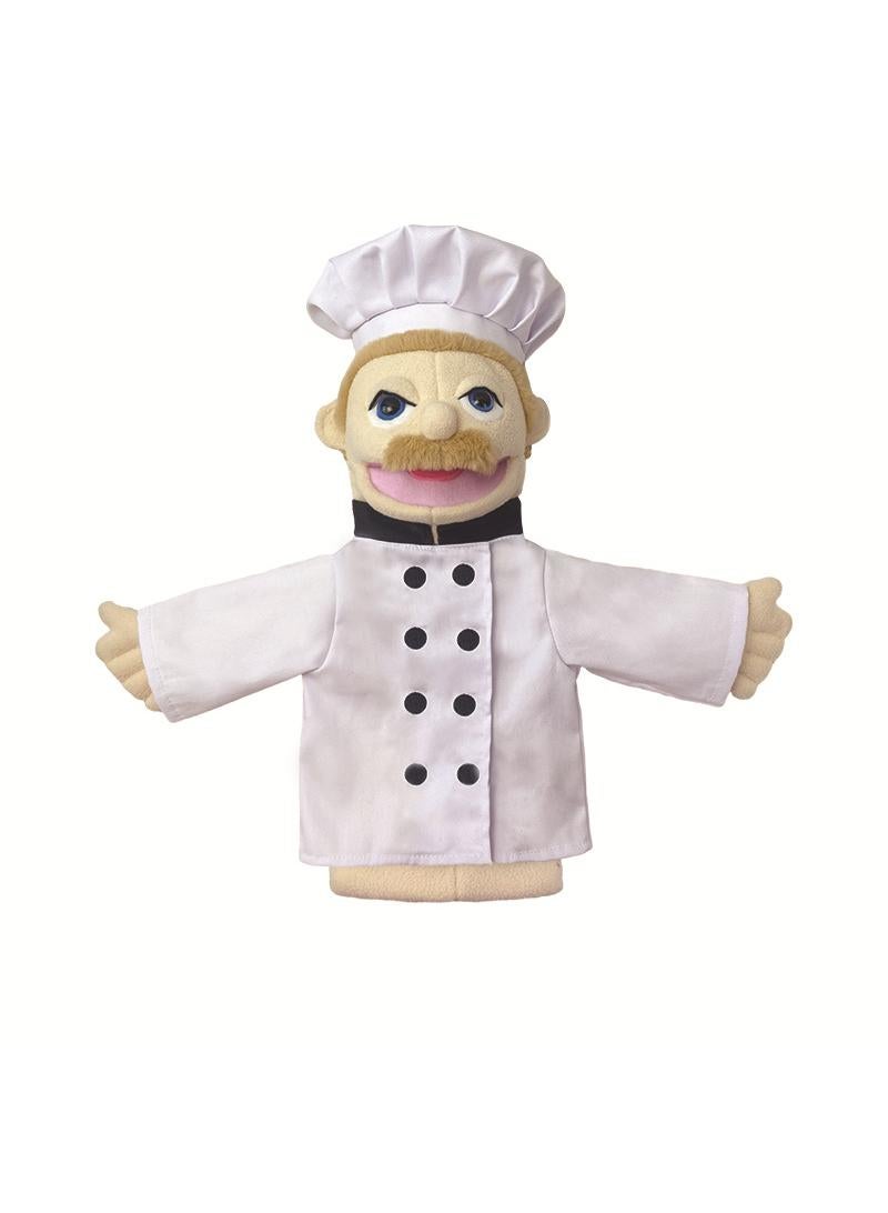 1 Pcs Cook Occupation Professional Figurine Role Playing Parent-Child Interaction Toy Family Companionship Plush Doll Figurine Toy Hand Puppet