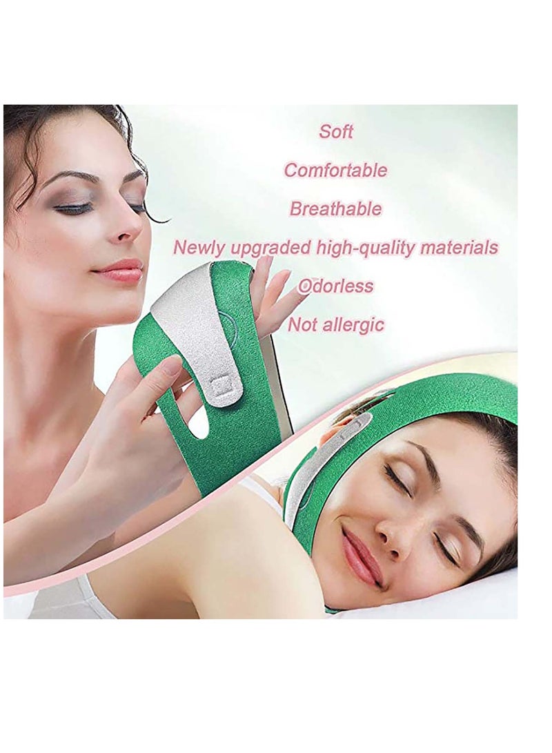 Face Slimming Strap, 1 Pcs Adjustable Double Chin V Line Lifting Belt Strap Breathable Ultra-Thin Sleeping Face Lifting Belt for Improving Sagging Skin, Anti Wrinkle and Firming Skin