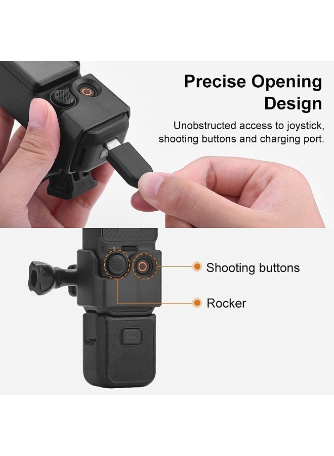 PU896B Expansion Adapter for Sports Camera Mount with 1/4in Screw Hole & Sports Camera Adapter Compatible with DJI OSMO Pocket 3