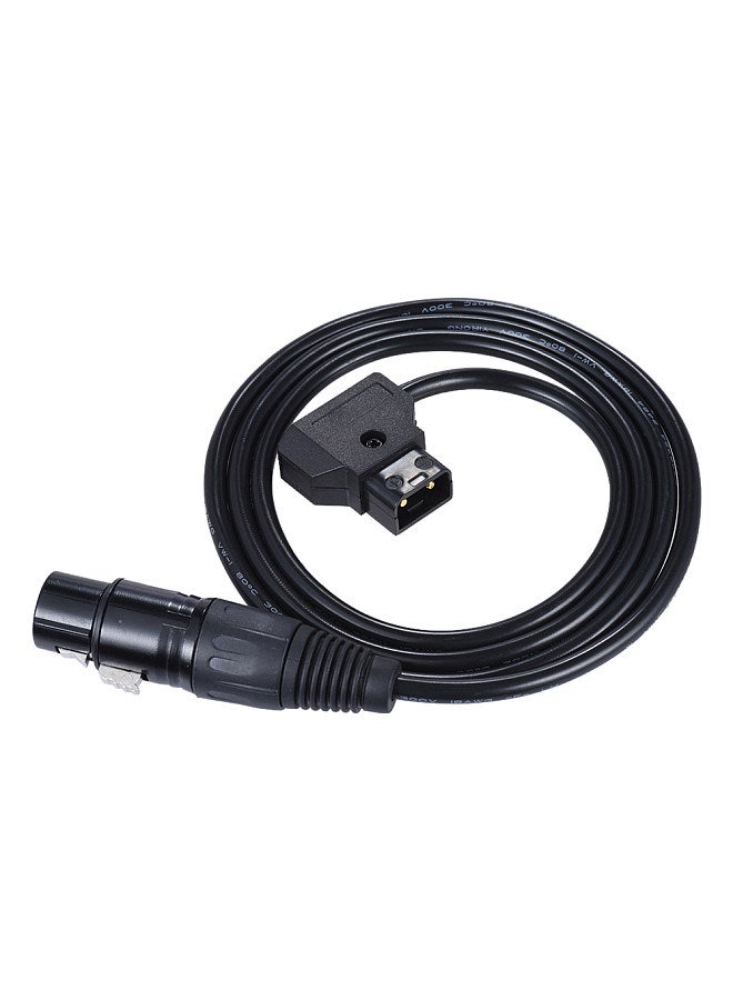 100cm / 3.3ft D-Tap Male to XLR 4-Pin Female Adapter Power Supply Cable Cord for V-mount Battery Plate Camcorder Monitor