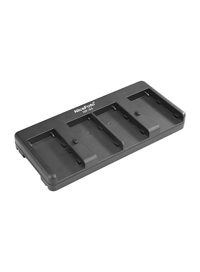 NP-04 NP-F Battery to V-Mount Battery Converter Adapter Plate 4-slot for Sony NP-F970/F750/F550 Battery for LED Video Light