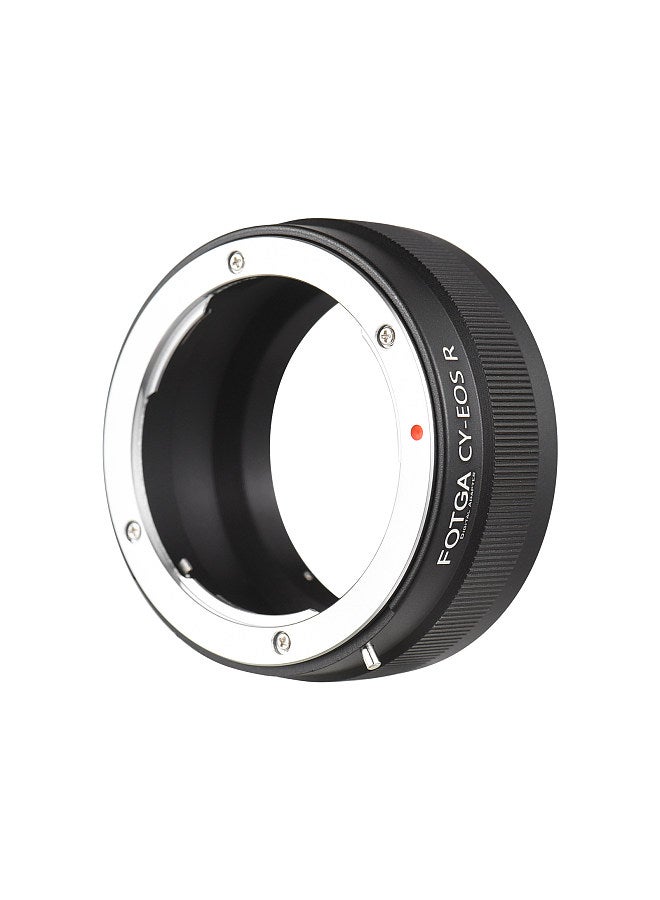 High Precision Manual Lens Mount Adapter Ring Aluminum Alloy for Contax/ Yashica CY-Mount Lens to for Canon EOS RF-Mount Mirrorless Cameras