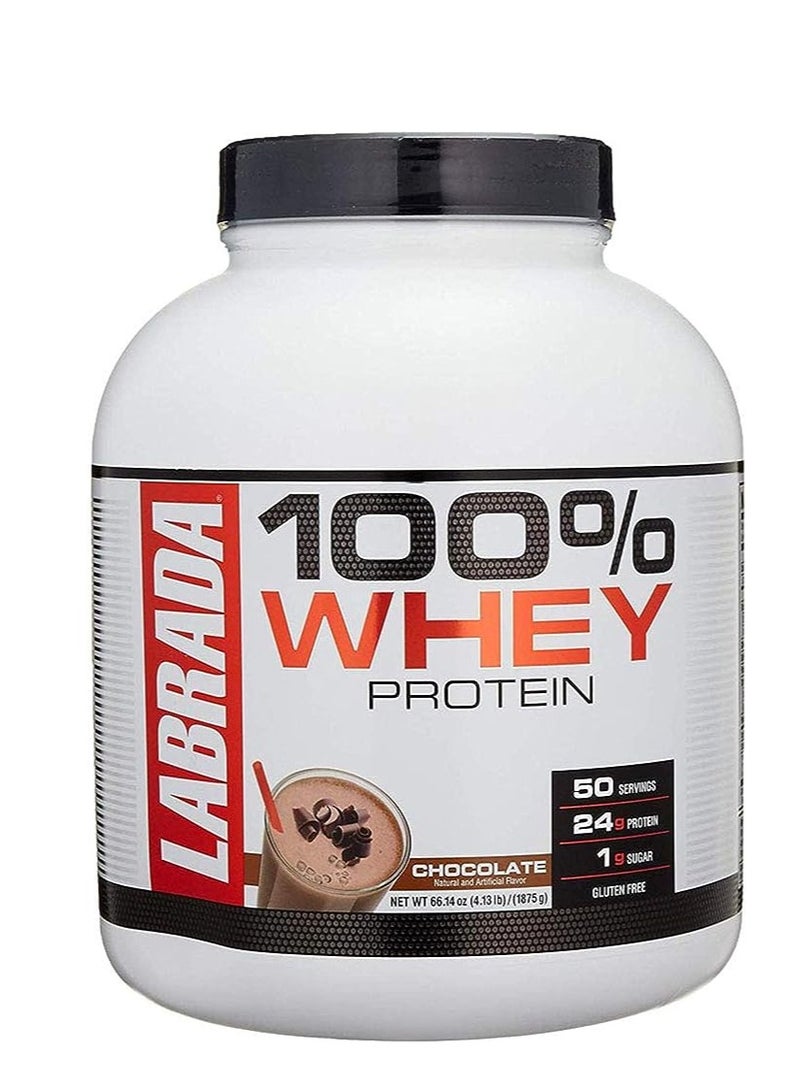 LABRADA 100% Whey Protein Powder CHOCOLATE 4.13 lbs
