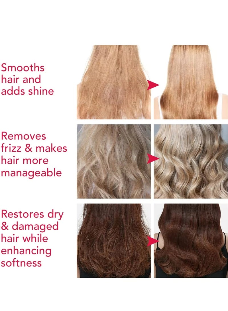 40 Pcs Rosehip Hair Repair Oil Capsules Organic Rosehip Seed Oil with Keratin & Multivitamins Rosehip Hair Repair Oil Shines Nourishing Repair Dry & Damaged Hair Treatment Leave-In Serum