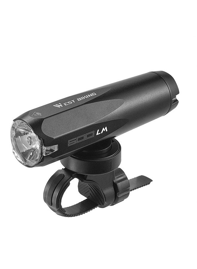 High Brightness Aluminum Alloy Bicycle Light High Lumen USB Rechargeable Bike Light Light Sensing Road Bike Light Multi-Modes Cycling Safety Lamp
