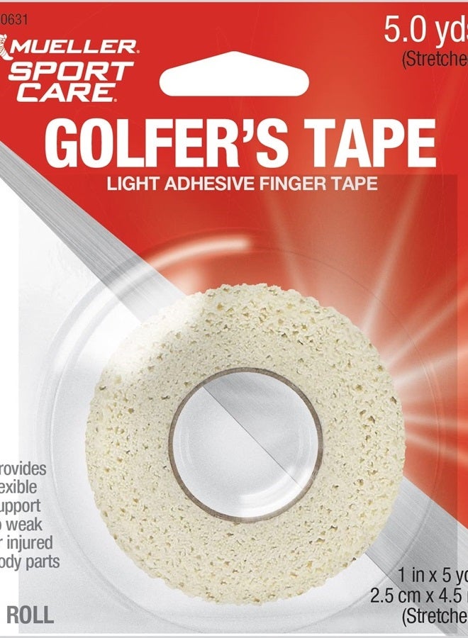 Mueller MU430631 Golfers Grip Tape, White, 0.25x4.5 m (Pack of 1)