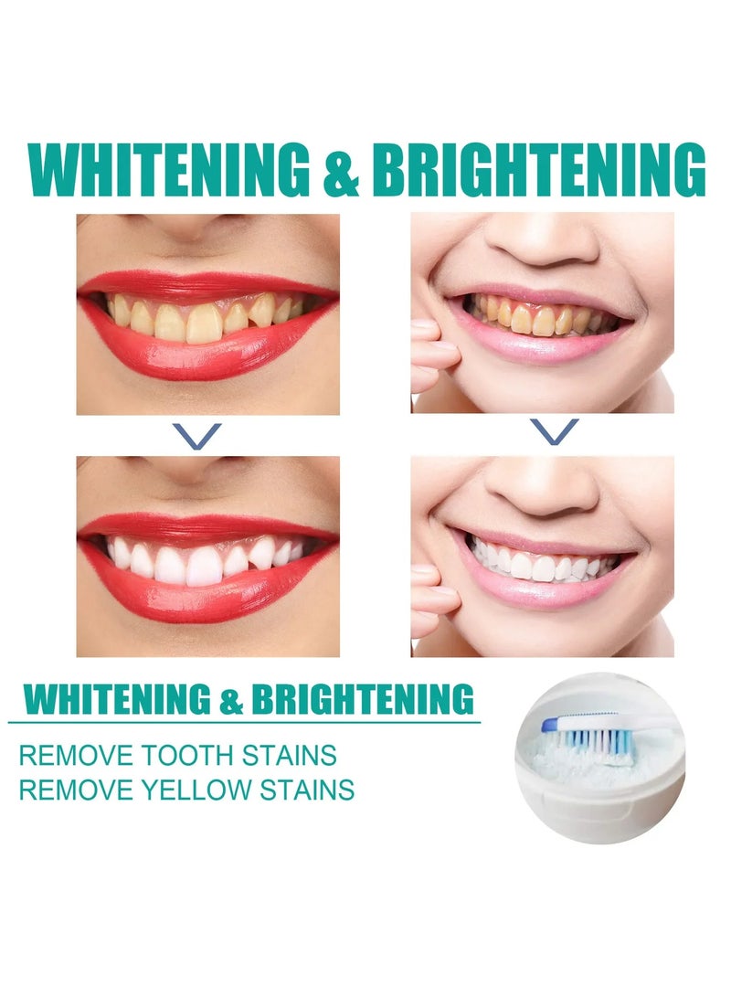 Teeth Whitening Powder, Enamel Safe Whitening Tooth Powder, Whitening Color Corrector Against Yellow Teeth, Deep Cleaning Fresh Breath Tooth Essence For Oral Hygiene