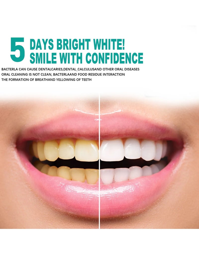 Teeth Whitening Powder, Enamel Safe Whitening Tooth Powder, Whitening Color Corrector Against Yellow Teeth, Deep Cleaning Fresh Breath Tooth Essence For Oral Hygiene