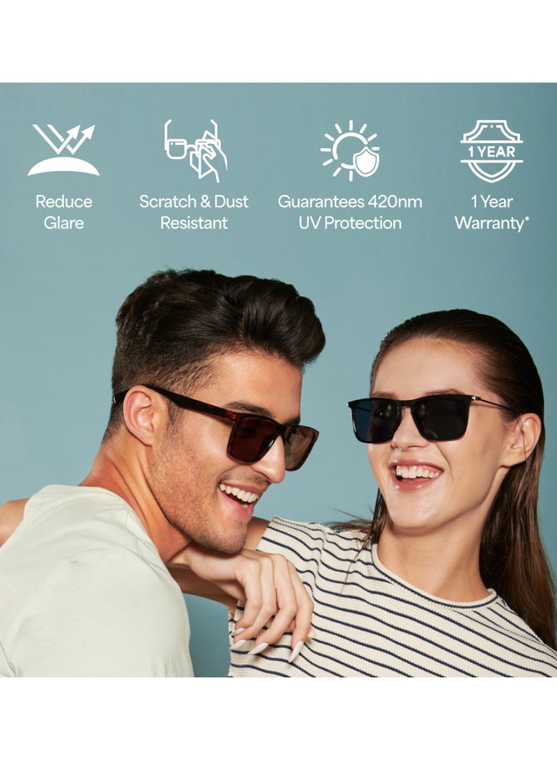 Unisex UV Protection Clubmaster Sunglasses VC S12911