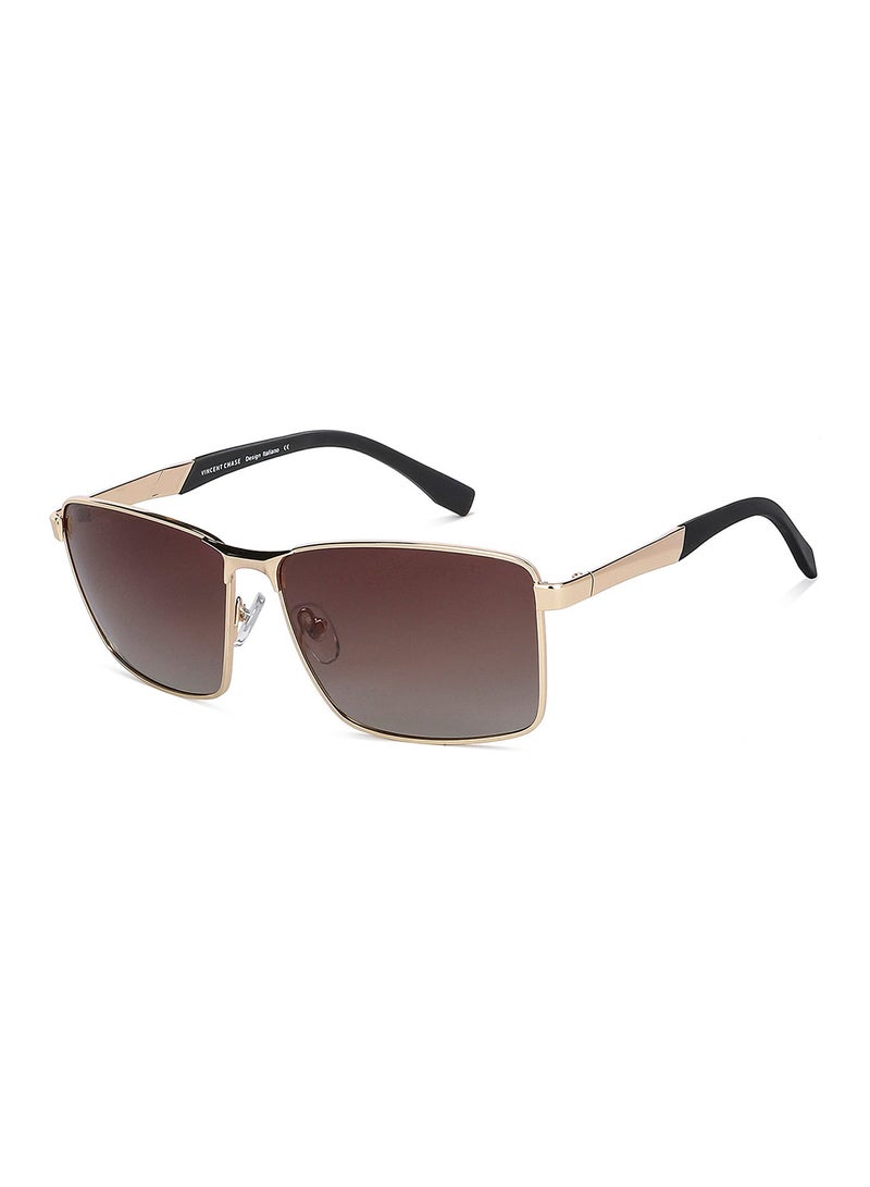 Unisex Polarized Rectangular Sunglasses VC S13969