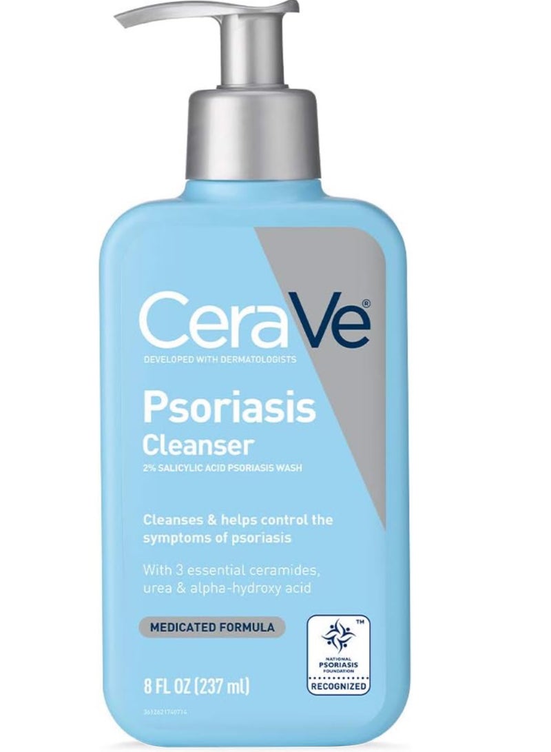 CeraVe Cleanser for Psoriasis Treatment, 8 Oz, 8 Fl Oz (Pack of 1)