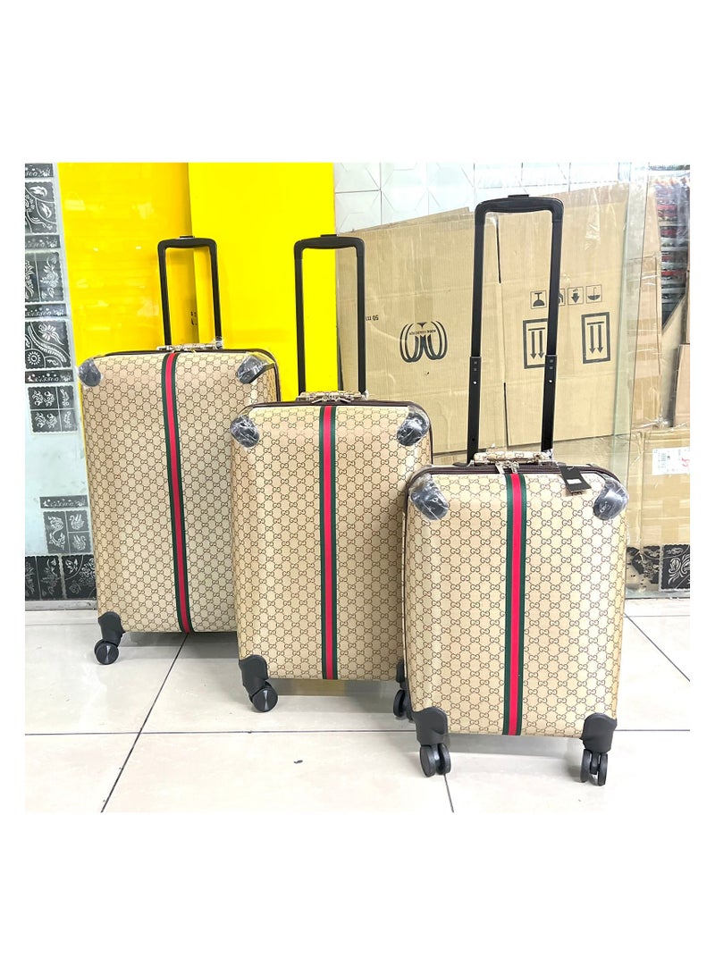 Hard-Sided Polypropylene Luggage Set of 3